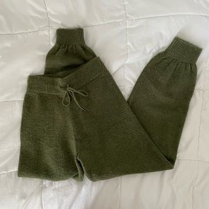 Army Green Sweater Pants